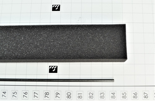 WGF087: REAR SEAL, FOAM, 2" X 3", W/ 1/4" ROD, 7' WIDE