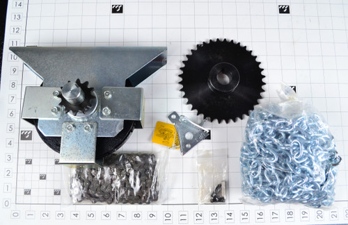 MFD-2200: HOIST, MANUAL CHAIN, SPROCKET 41B36-1, 3:1, WALL MOUNT, 200R