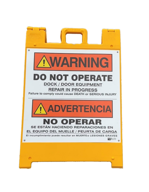 Large Safety Sign English/Spanish