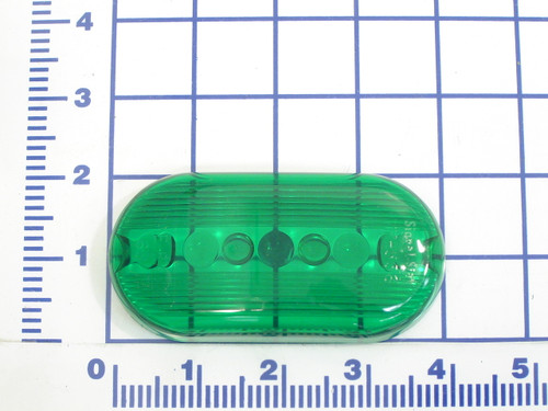 55812: LENS, GREEN OVAL (INSIDE)