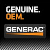 Black and Orange Generac Logo for Genuine OEM Generator Parts