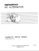 Generac 058134 Diagnostic Repair Manual for MC Alternator