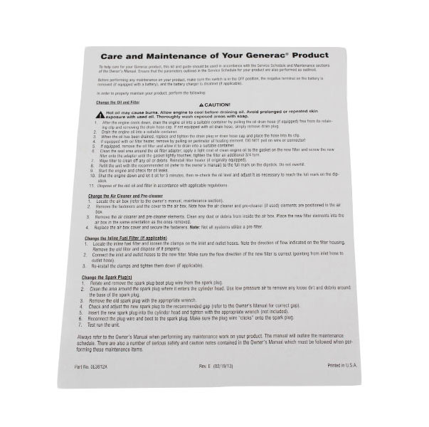 Instruction Sheet For Sm Kits