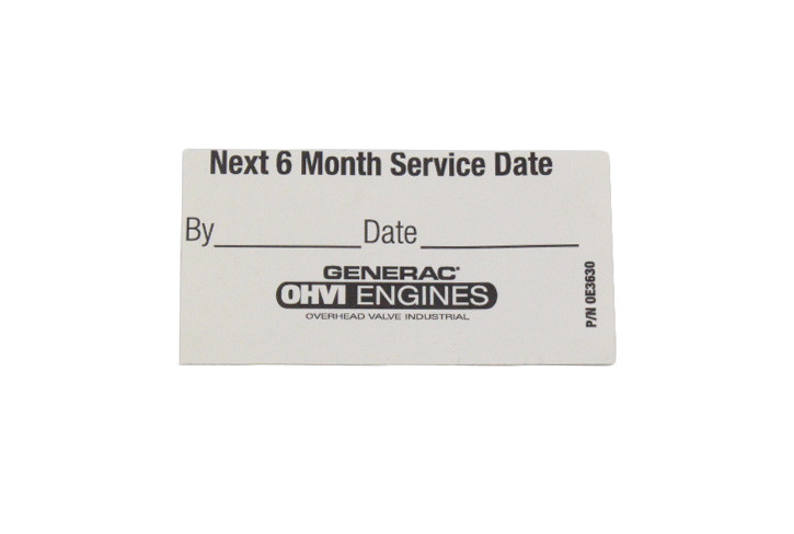 Maint Sticker Ohvi Engine