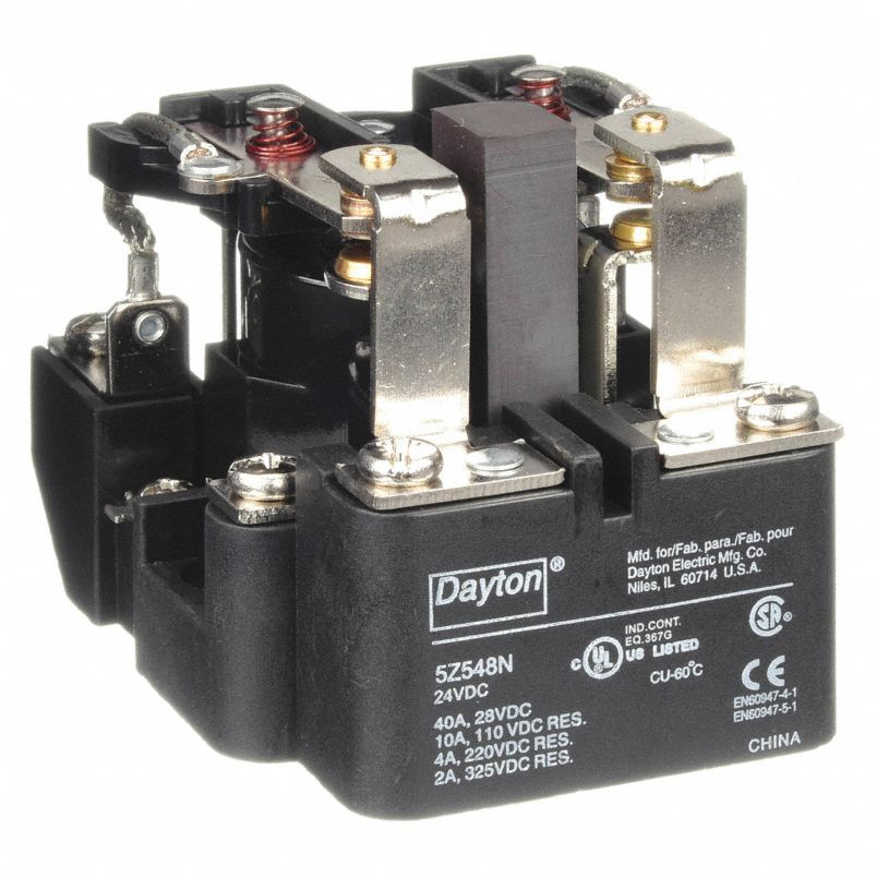 Relay,Dpdt,24 Dc Coil,30 A 300 Ac