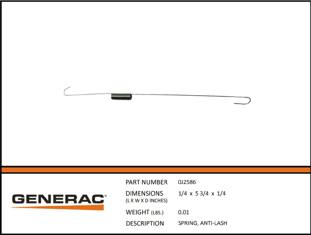Generac 0J2586