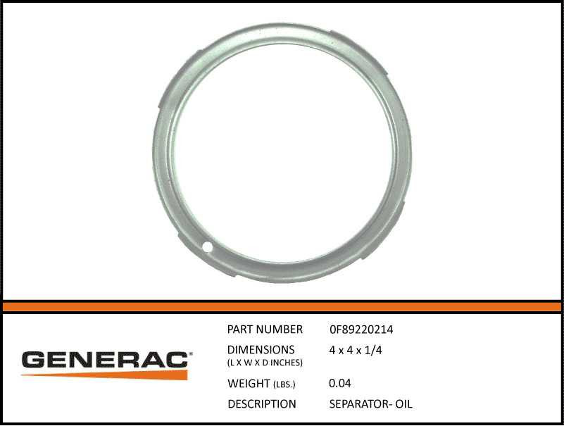 Generac 0F89220214