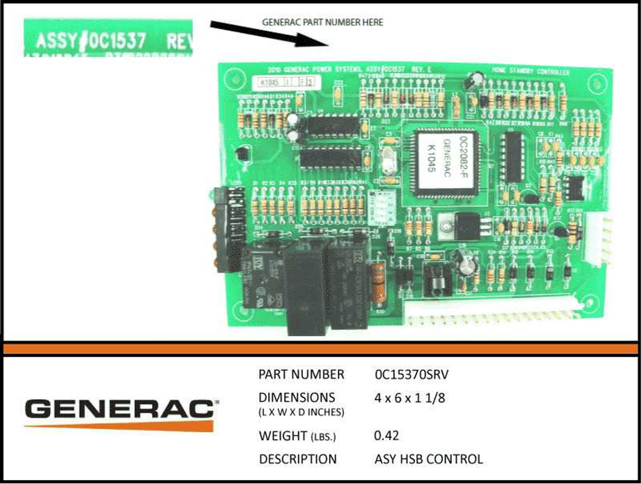 Generac 0C15370SRV