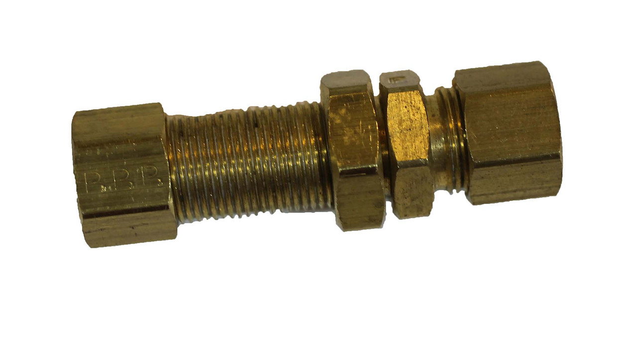 Ftg Cmpn Blkhd 3/8 Od Tube Brs