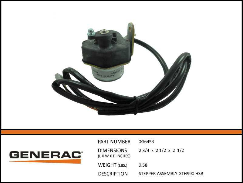 Generac 0G6453 Stepper Motor Governor Controller with specs