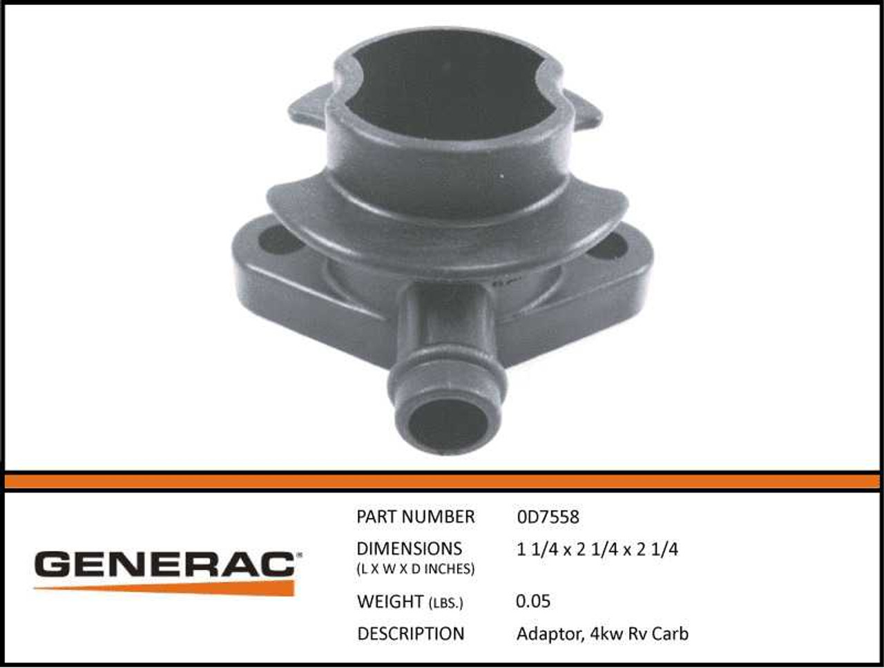 Generac 0D7558 List View