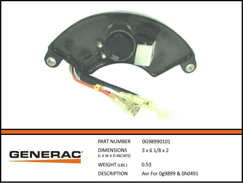 Generac 0G98990101 Automatic Voltage Regulator