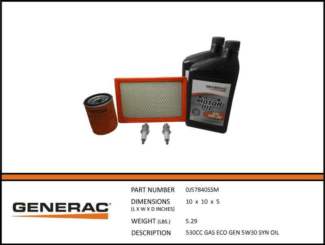 Generac 0J57840SSM