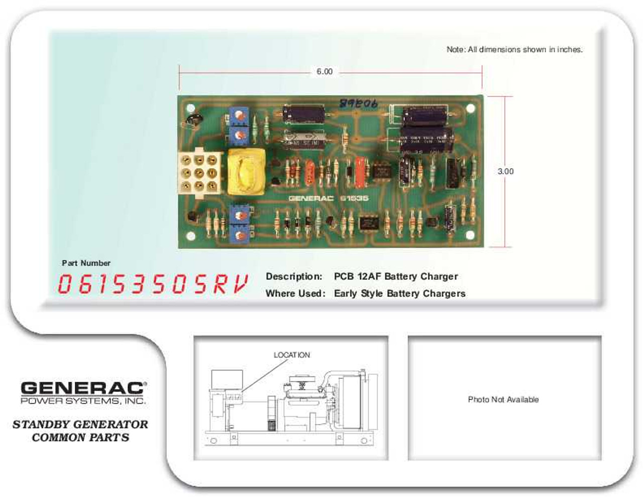 Generac 0615350SRV