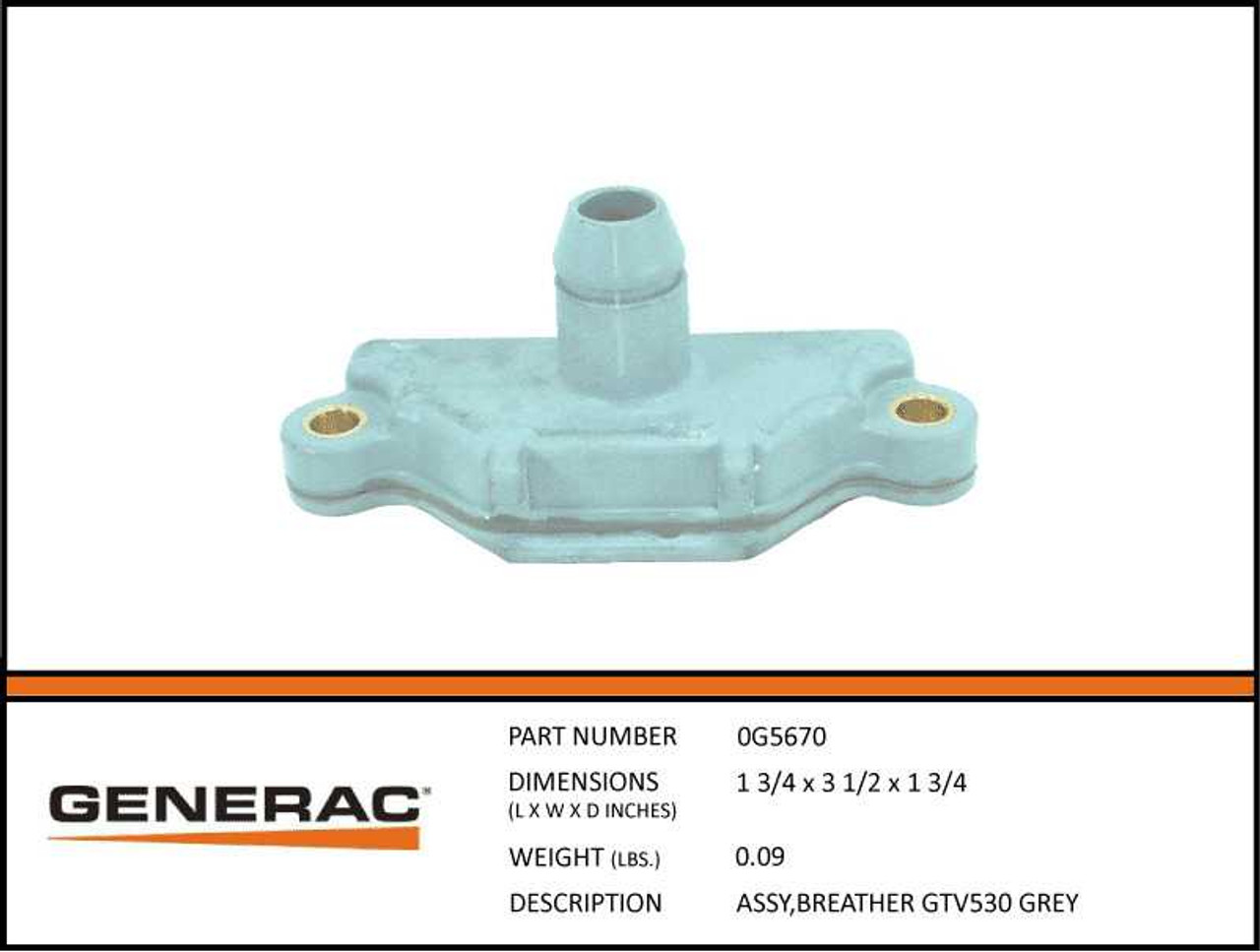 Generac 0G5670 List View