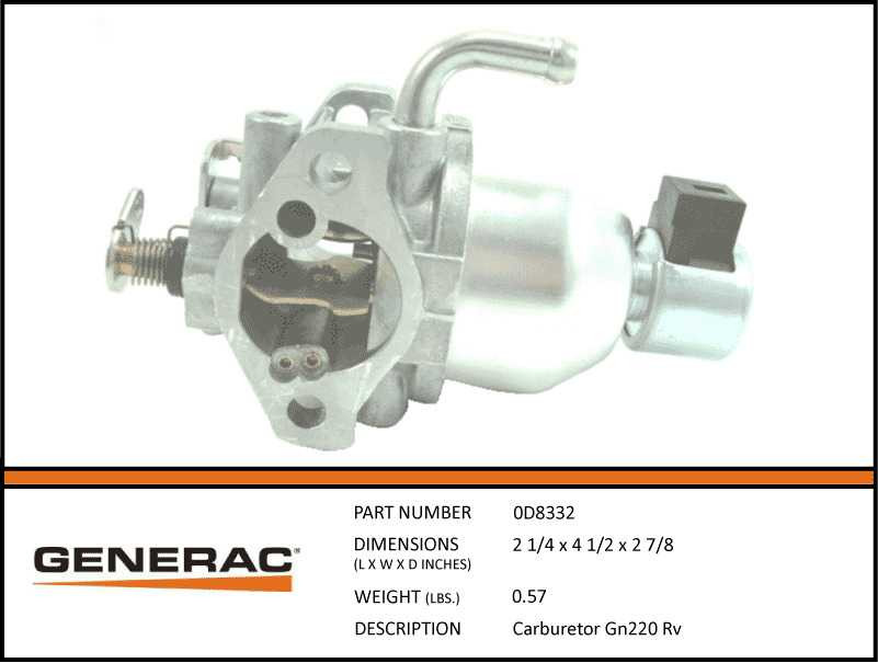 Generac 0D8332 RV Carburetor | OEM Parts | Generator Magic