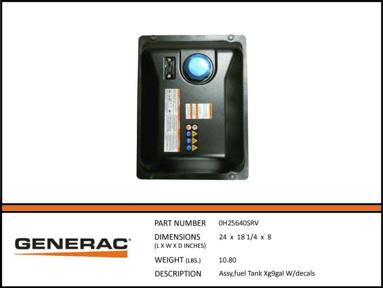 Generac 0H25640SRV