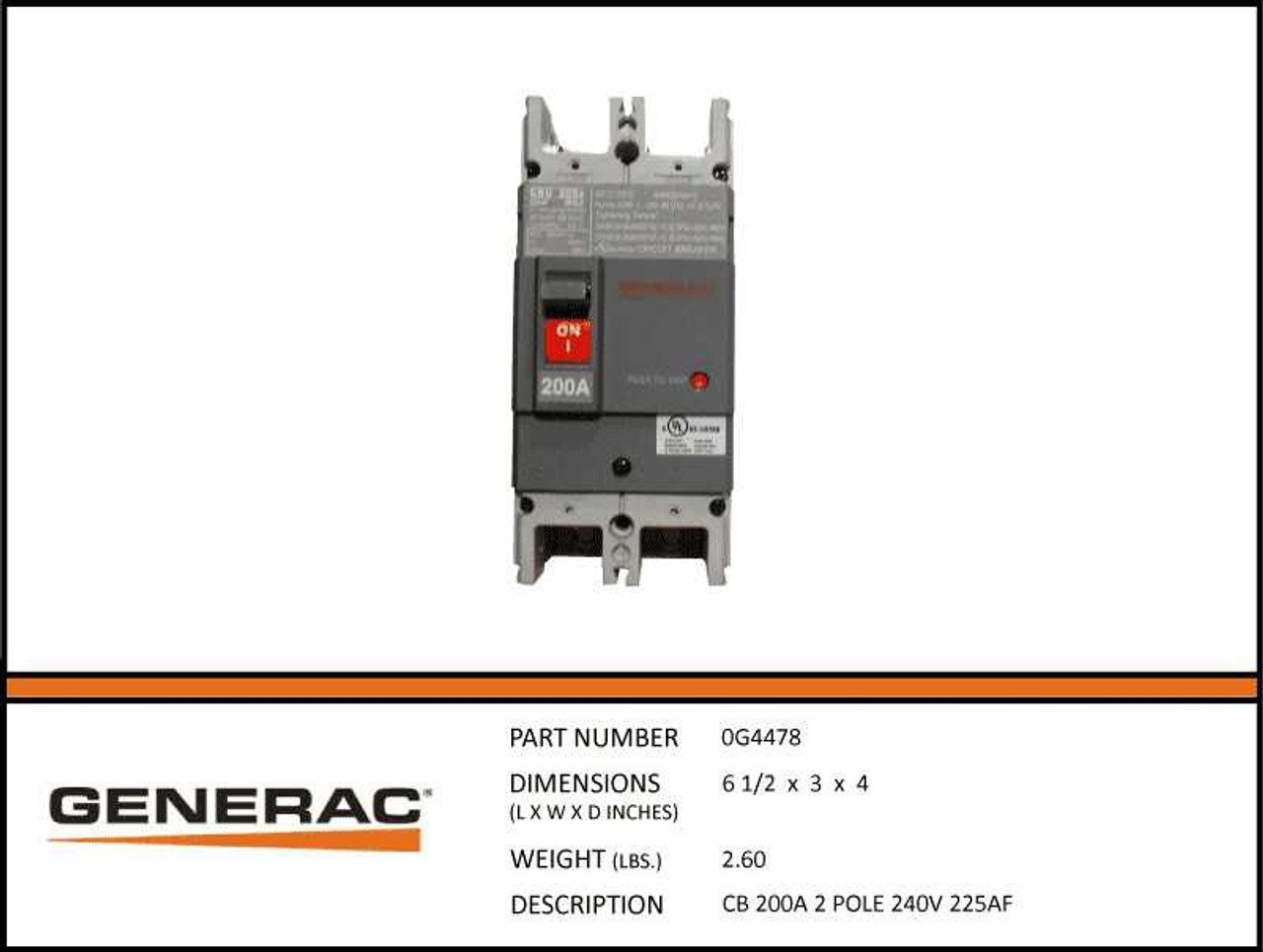 Generac 0G4478