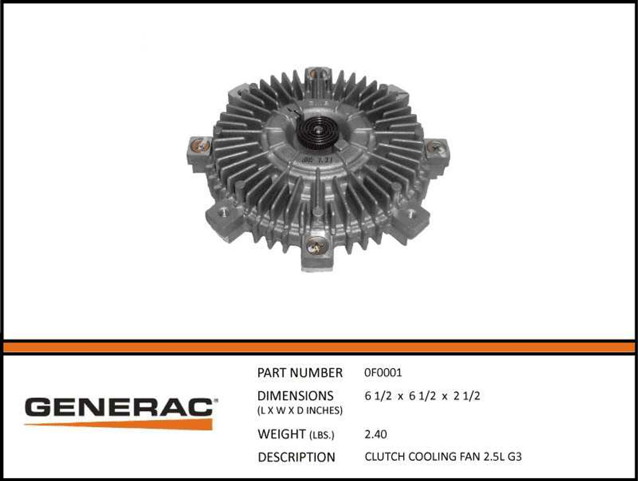 Generac 0F0001