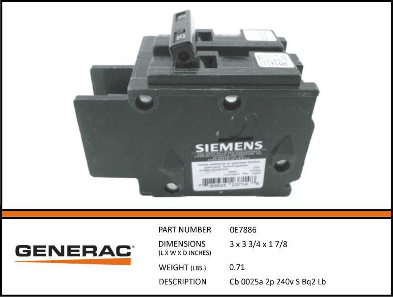 Generac 0E7886