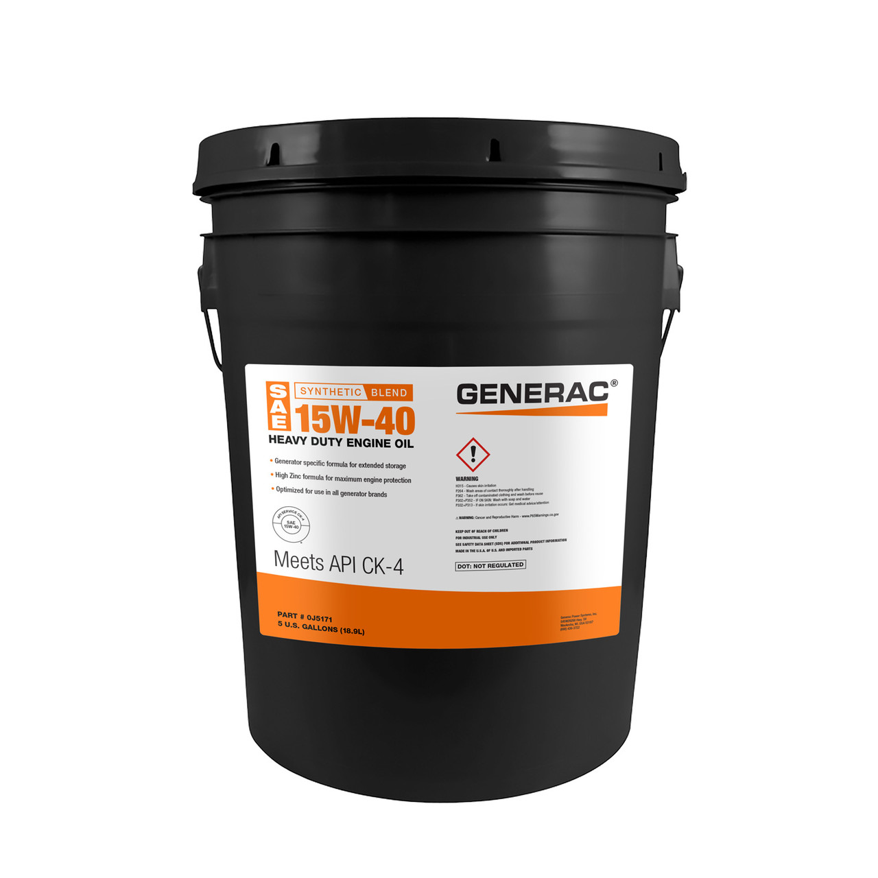 Oil Syn15 W 40 Hd Cj 4 5 Gal Pail