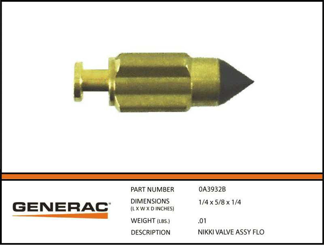 Generac 0A3932B List View