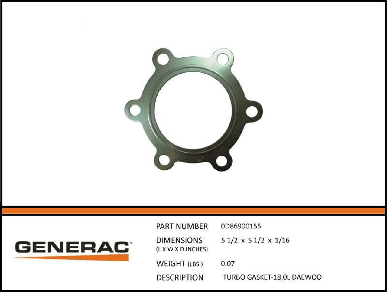 Generac 0D86900155