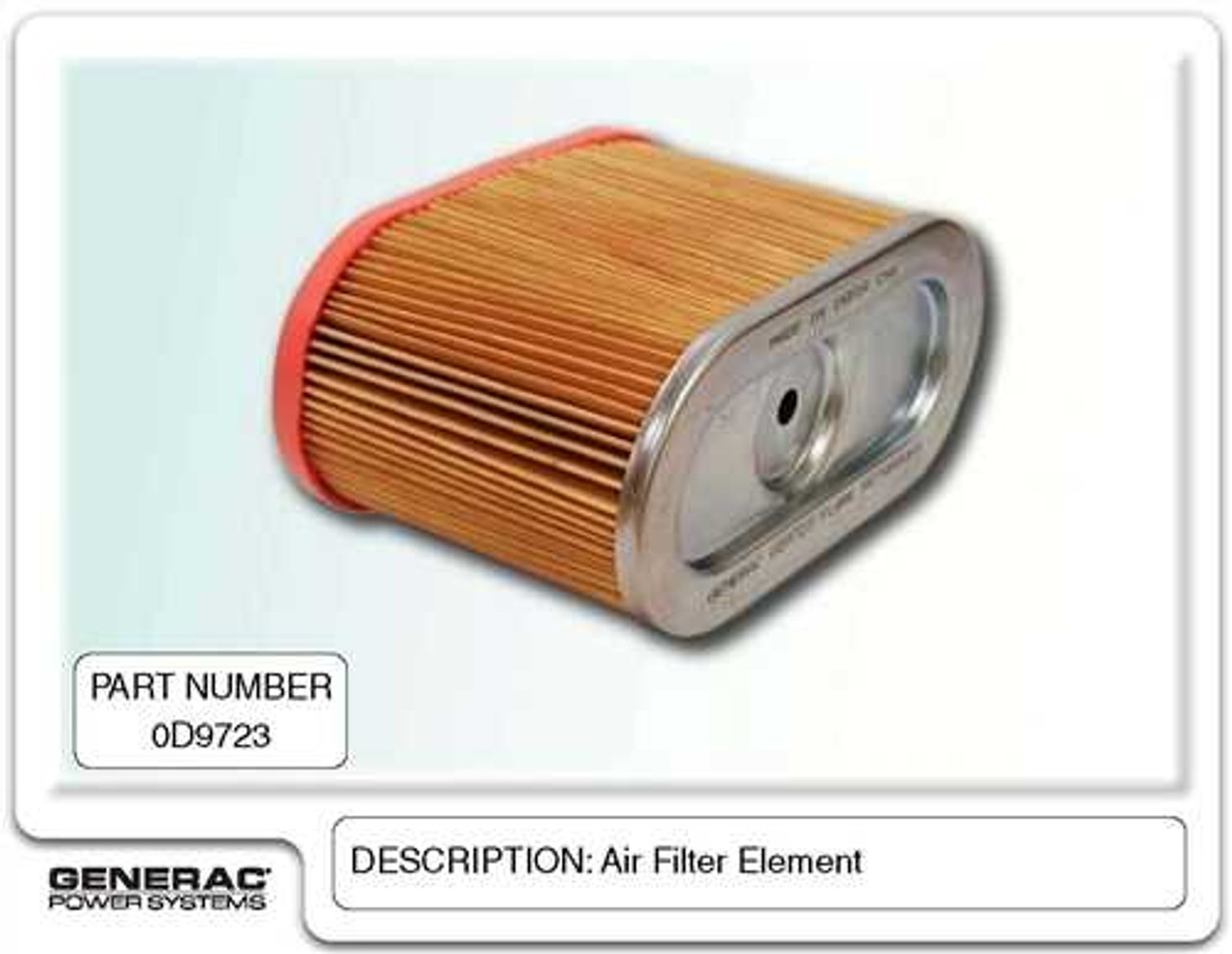 Generac 0D9723S Air Filter