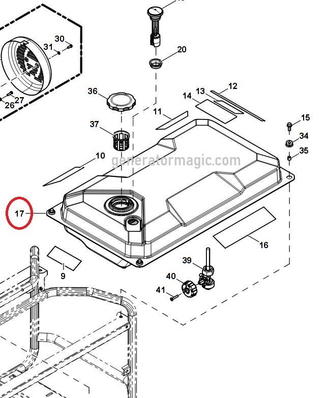 Generac 0L0207 Fuel Tank