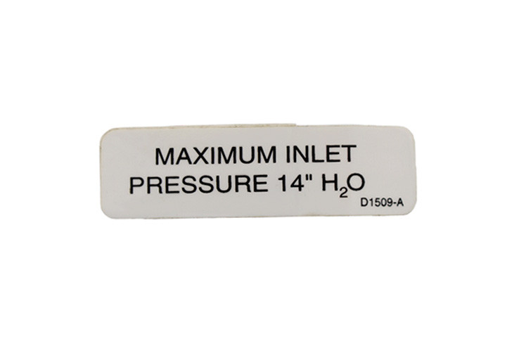 Decal Inlet Pressure