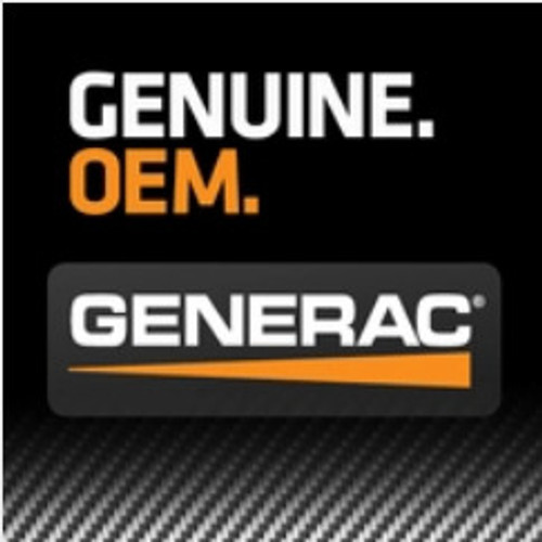 Black and Orange Generac Logo for Genuine OEM Generator Replacement Parts