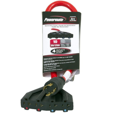 Generac PA0650205 2 foot 30A Generator Cord