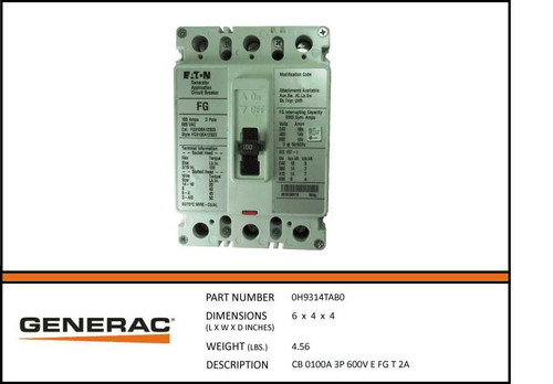 Generac 0H9314TAB0