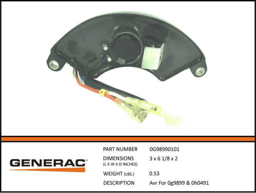 Generac 0G98990101 Automatic Voltage Regulator