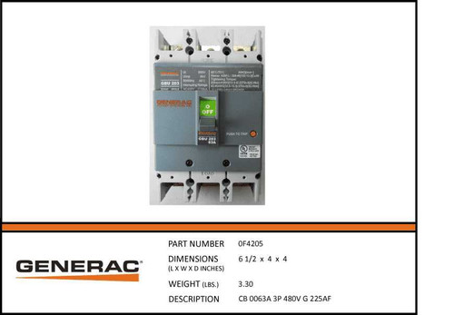 Generac 0F4205