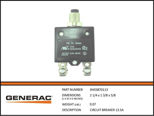 Generac 0H03870113