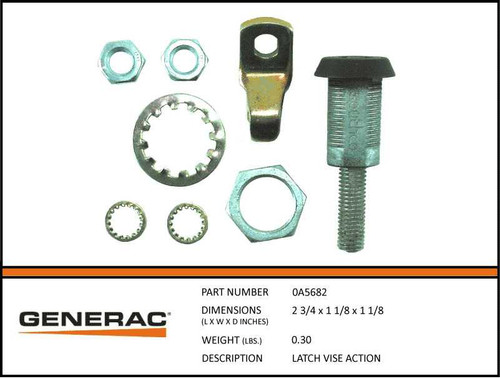 Generac 0A5682 Latch Vise Action