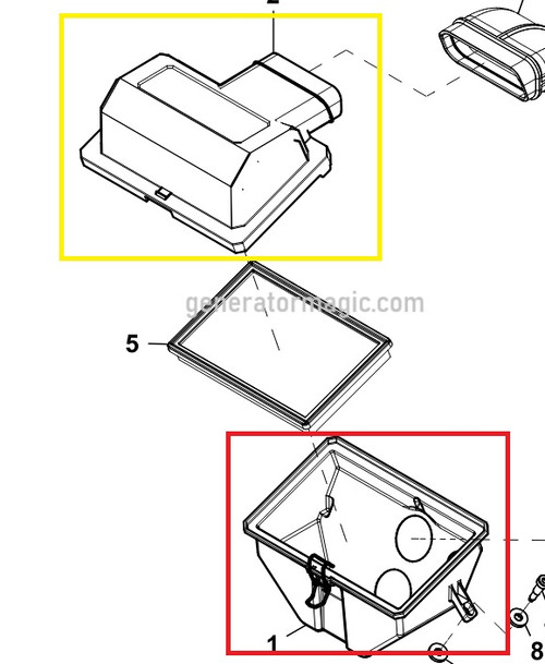 Generac 10000037074 Airbox Base