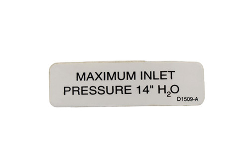 Decal Inlet Pressure