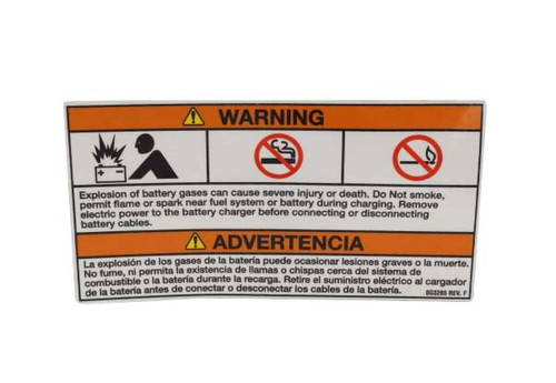 Decal Warn Batt/Fuel Expd Bi