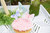 Enchanted Garden Fairy Party Hydrangea Cake with Butterfly Cake Toppers