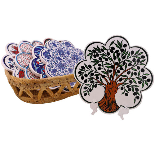 Joyful Home Ceramic Trivet (Assorted Colors)