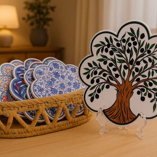 Joyful Home Ceramic Trivet (Assorted Colors)