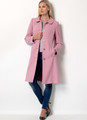Butterick B6385 | Misses' Funnel-Neck, Peter Pan or Pointed Collar Coats