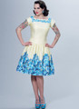 Butterick B6484 (Digital) | Misses' Square-Neck, Dropped-Waist Dresses and Petticoat Ruffle