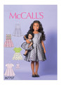 McCall's M7707 | Children's/Girls' Dresses and 18" Doll Dress | Front of Envelope