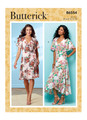 Butterick B6554 | Misses' Wrap Dresses | Front of Envelope