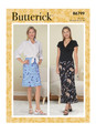Butterick B6799 (Digital) | Misses' & Misses' Petite Bias A-Line Skirt | Front of Envelope