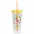 Insulated Tumbler with Straw - Paw Prints