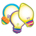 Color My World Light Bulbs Assorted Paper Cut Outs